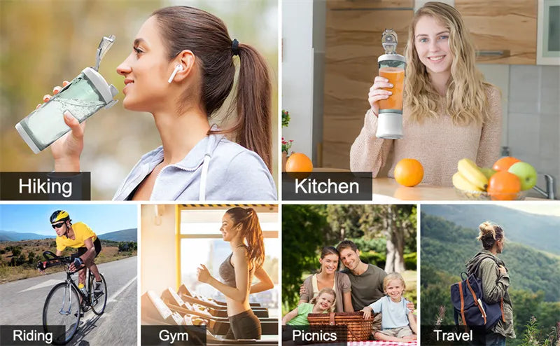 Zenoblends Mini™ – Portable Rechargeable Smoothie Blender with 6-Blade Power